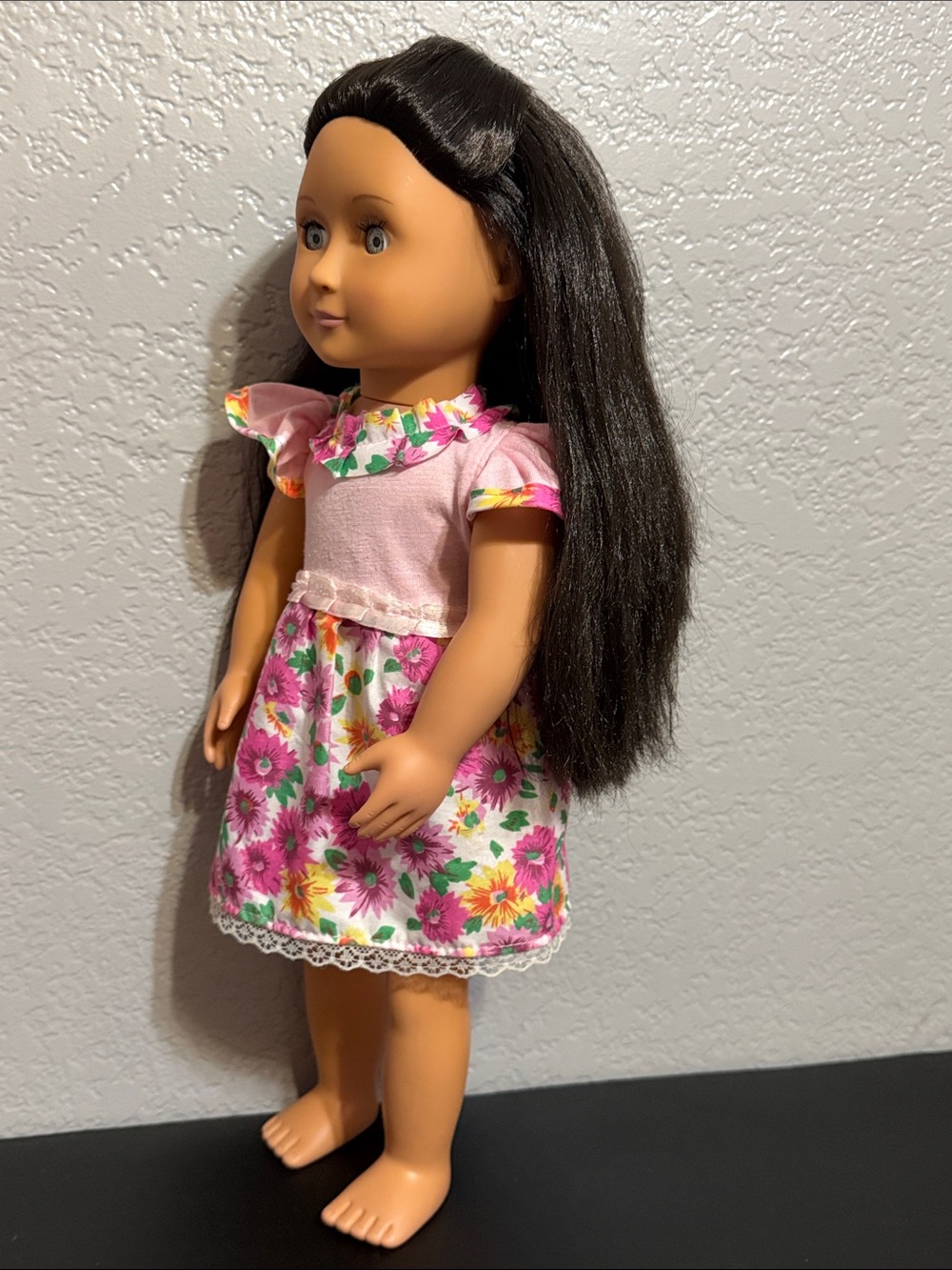 Our Generation 18 inch Doll in Pink Floral Dress - Picture 8 of 16
